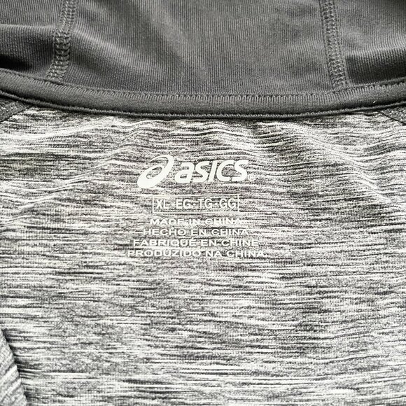 Asics Men's Full Zippered Hoody Gray Jacket Size XL - Picture 4 of 5